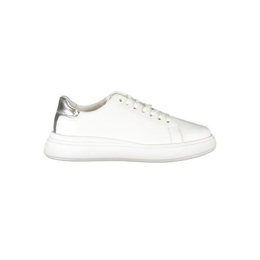 Calvin Klein Chic White Sneakers with Contrast Details
