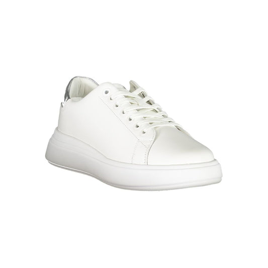 Calvin Klein Chic White Sneakers with Contrast Details