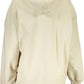 Calvin Klein Beige Hooded Cotton Sweatshirt with Logo Detail