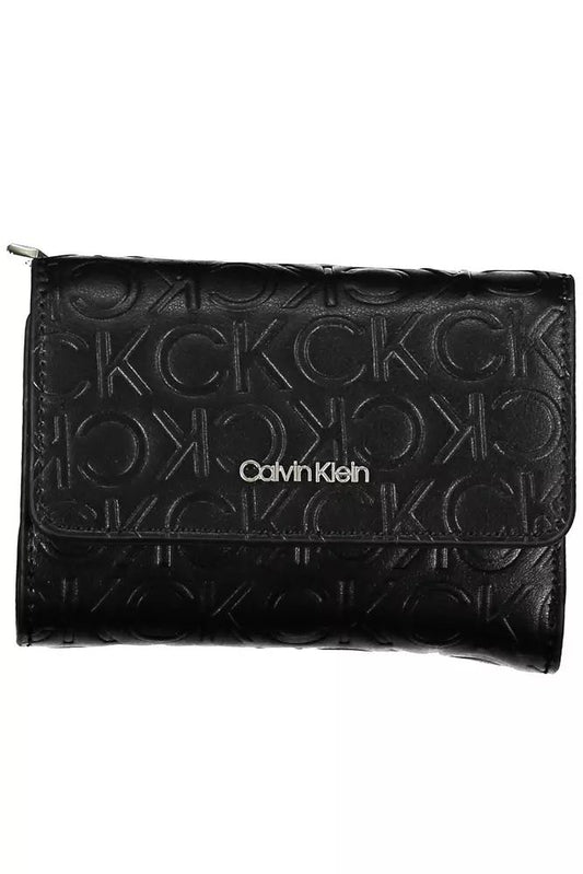 Calvin Klein Elegant Black Polyethylene Wallet with RFID Blocker