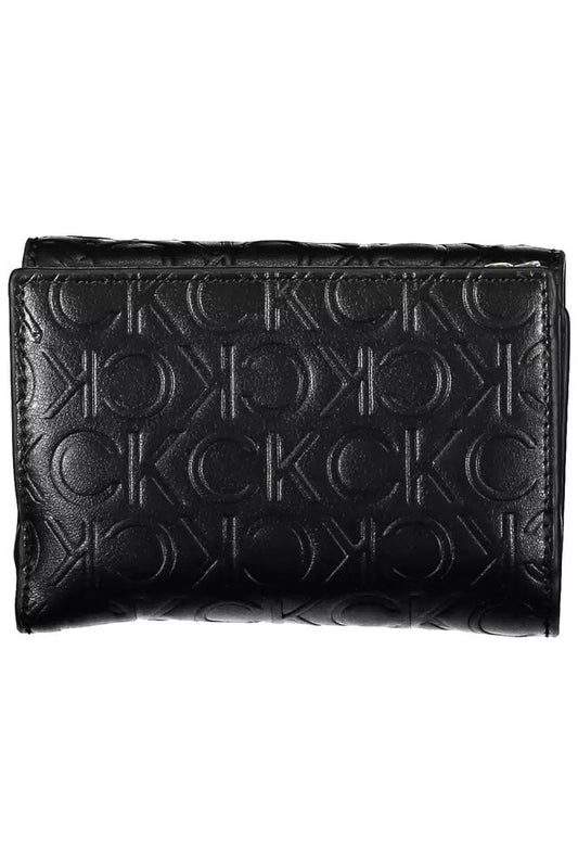 Calvin Klein Elegant Black Polyethylene Wallet with RFID Blocker