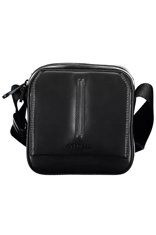 Calvin Klein Classic Black Shoulder Bag with Contrasting Details