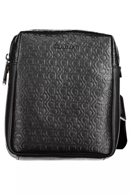 Calvin Klein Elegant Black Shoulder Bag with Contrast Details