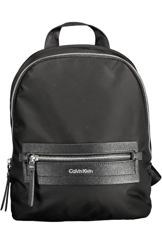 Calvin Klein Eco-Chic Black Backpack with Contrasting Details