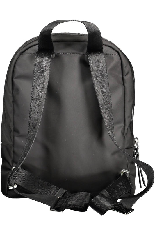 Calvin Klein Eco-Chic Black Backpack with Contrasting Details