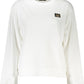 Cavalli Class Chic White Brushed Cozy Sweatshirt