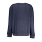 Cavalli Class Chic Blue Embroidered Fleece Sweatshirt