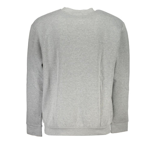 Cavalli Class Elegant Gray Crew Neck Designer Sweatshirt