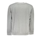 Cavalli Class Chic Gray Embroidered Sweatshirt