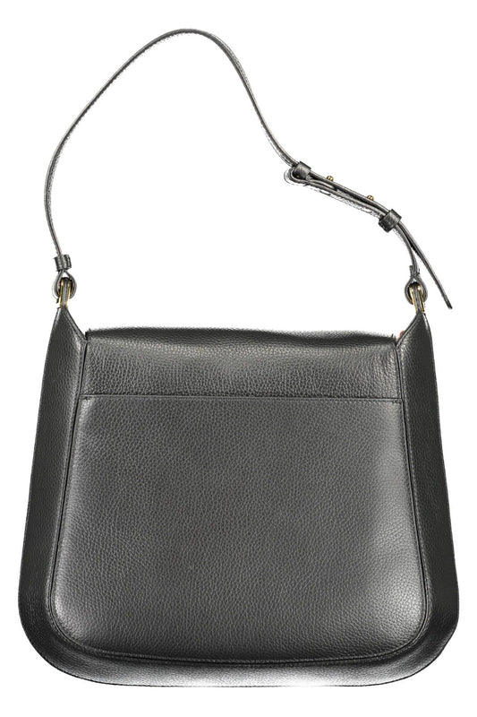 Coccinelle Elegant Leather Shoulder Bag with Turn Lock Closure