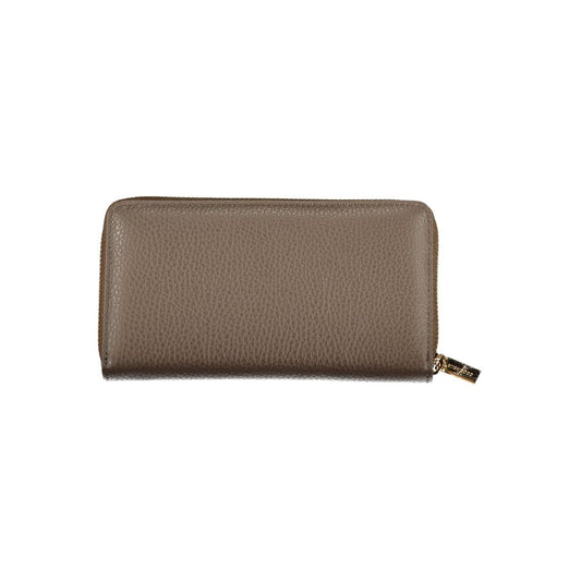 Coccinelle Chic Brown Leather Wallet with Ample Space