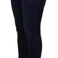 Dolce & Gabbana Dark Blue High Waist Skinny Cotton Jeans