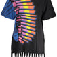 Desigual Chic Contrasting Print Dress with Logo Detail