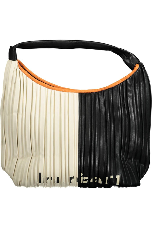 Desigual Chic Black Shoulder Bag with Contrasting Accents