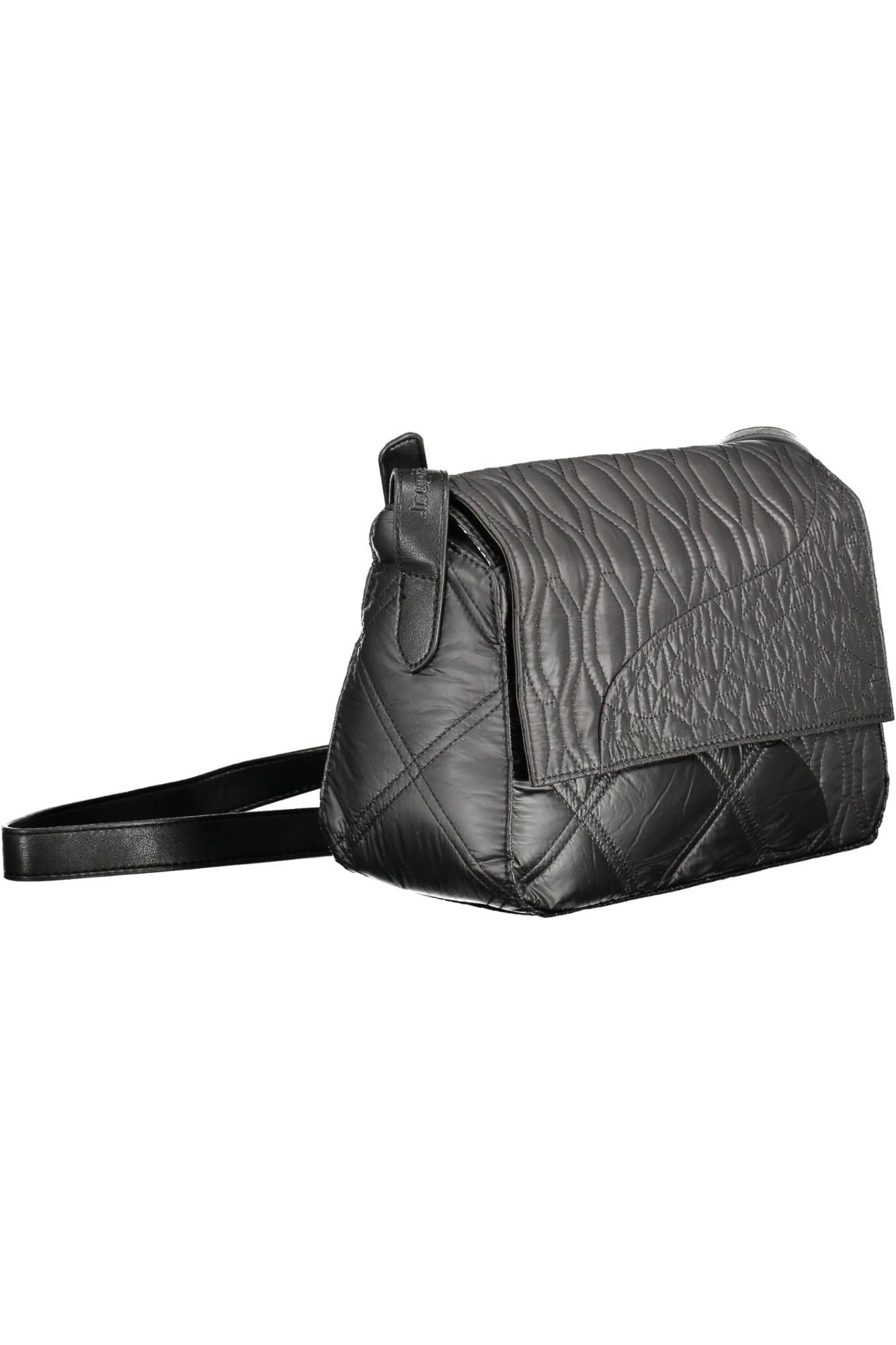 Desigual Chic Contrast Detail Black Shoulder Bag