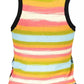 Desigual Chic Wide-Shoulder Tank with Contrasting Details