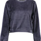 Desigual Chic Blue Long-Sleeved Round Neck Top