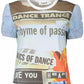 Desigual Chic Light Blue Graphic Tee with Contrasting Accents