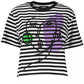 Desigual Chic Embroidered Cotton Tee with Logo Detail