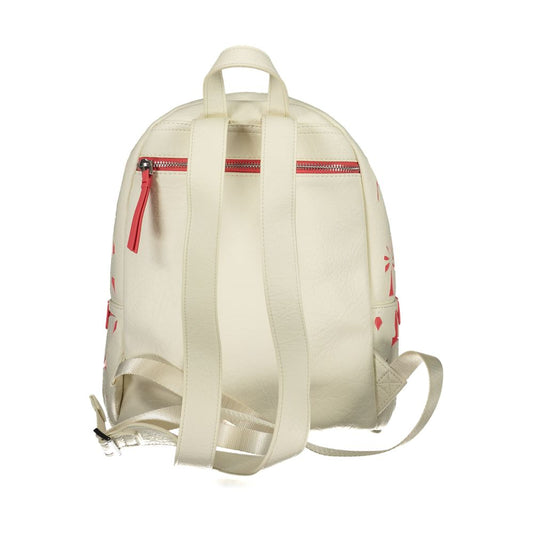 Desigual White Polyethylene Backpack