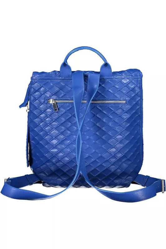 Desigual Chic Blue Urban Backpack with Contrasting Details