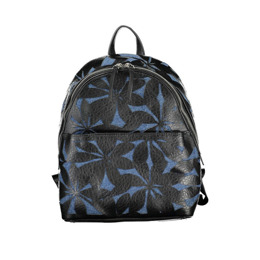Desigual Chic Black Contrast Detail Backpack