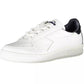 Diadora Elegant White Lace-Up Sneakers with Contrast Detail