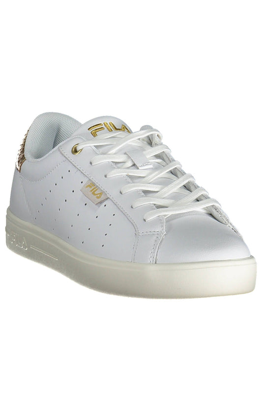 Fila Sleek White Sneakers with Iconic Details