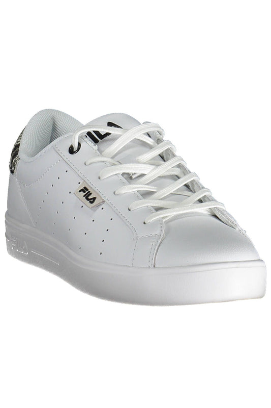 Fila Chic White Sports Sneakers with Contrasting Details