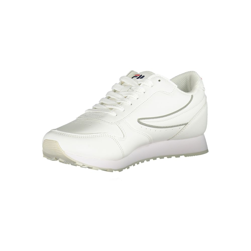 Fila Chic White Lace-Up Sneakers with Contrast Detailing