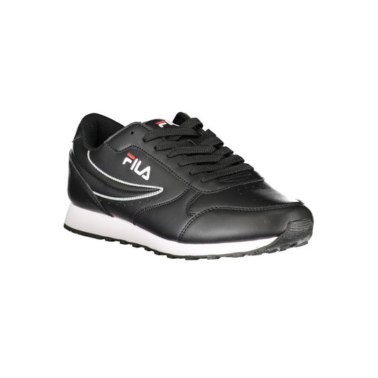 Fila Sleek Black Sports Sneakers with Contrast Details