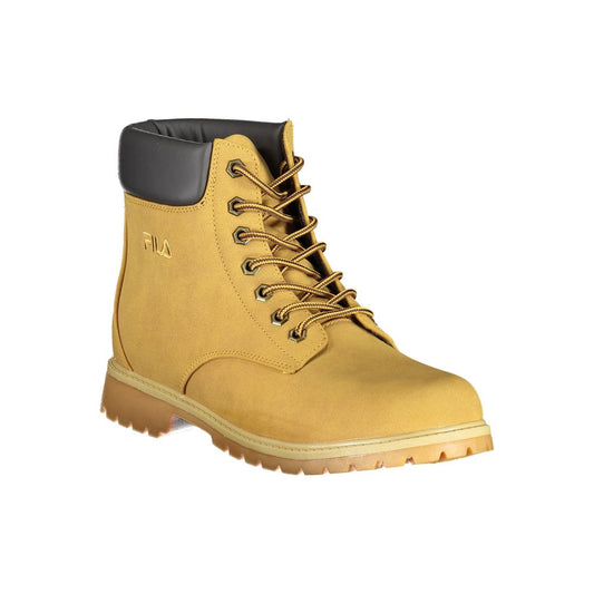 Fila Vibrant Yellow Contrast Lace-up Boots