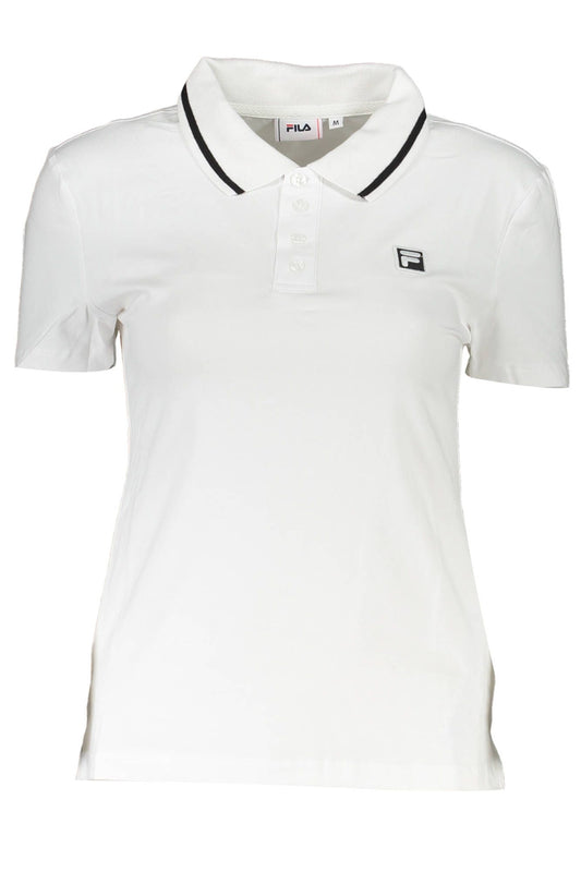 Fila Chic White Polo with Contrasting Accents