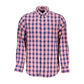 Gant Casual Blue Cotton Shirt with Button-Down Collar