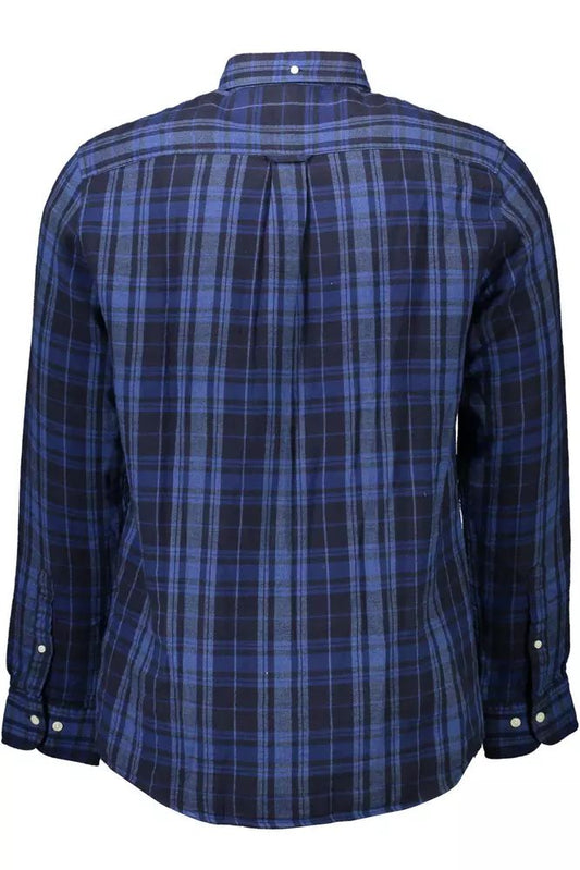 Gant Elegant Blue Button-Down Cotton Shirt