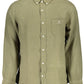 Gant Summer Green Linen Short Sleeve Shirt