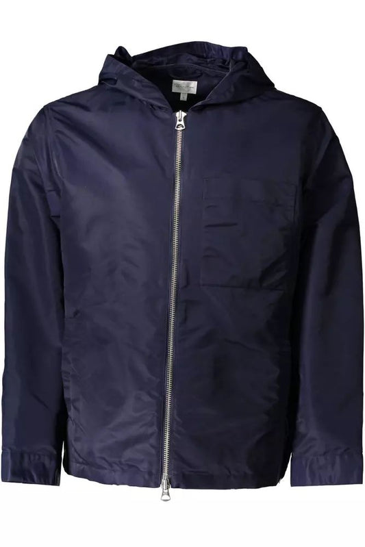 Gant Chic Blue Nylon Jacket with Hood