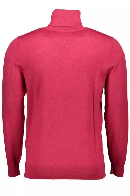 Gant Elegant Wool Mock Neck Sweater in Pink