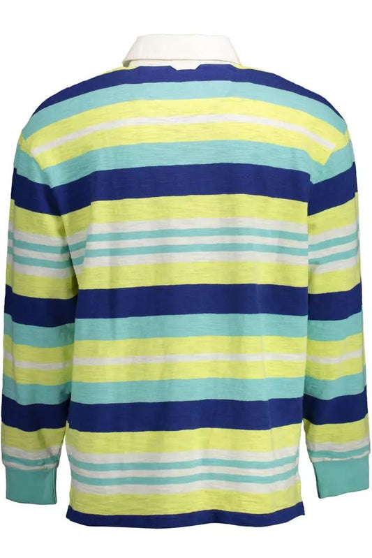 Gant Elegant Long-Sleeved Yellow Polo with Contrasting Details