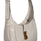 Guess Jeans Chic Gray Shoulder Bag with Contrasting Details