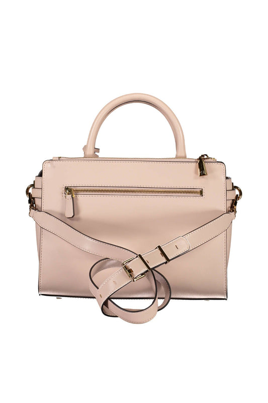 Guess Jeans Chic Pink Guess Handbag with Contrasting Details