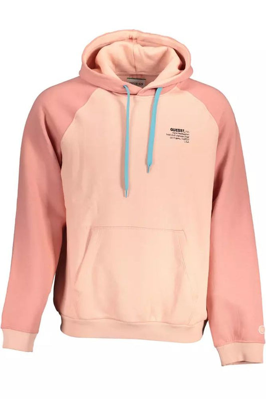 Guess Jeans Premium Pink Hooded Sweatshirt with Logo
