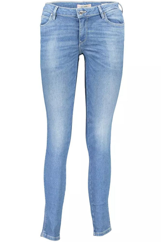 Guess Jeans Chic Skinny Blue Jeans with Faded Effect