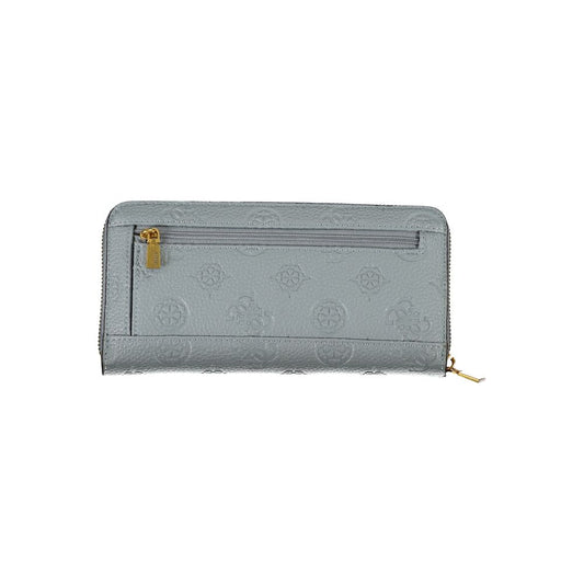 Guess Jeans Chic Light Blue IZZY Wallet with Contrasting Details