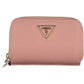 Guess Jeans Chic Pink Double Wallet with Contrasting Accents