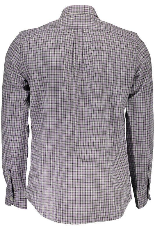 Harmont & Blaine Elegant Purple Cotton Long Sleeve Shirt