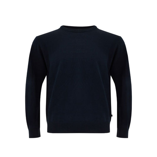 FERRANTE Elegant Wool Blue Sweater for Men