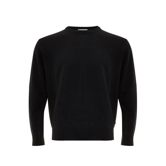 FERRANTE Elegant Wool Black Sweater for Men