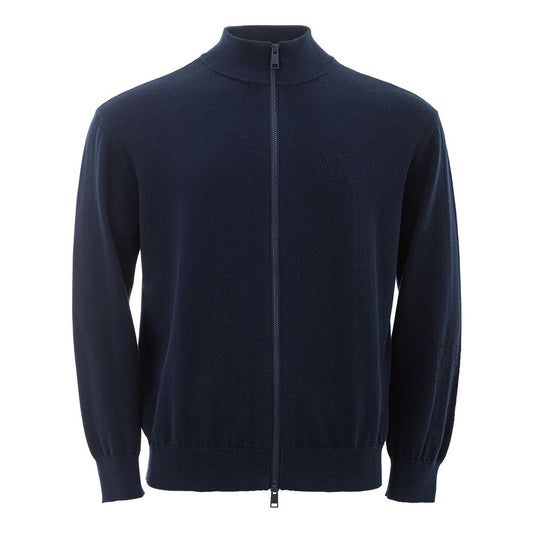Armani Exchange Elegant Blue Cotton Sweater for Men