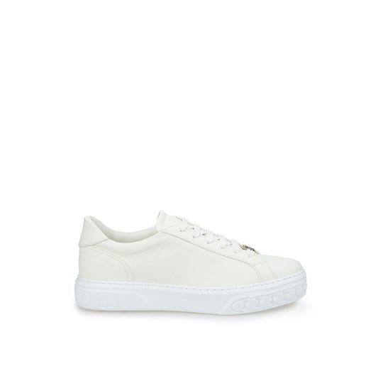 Casadei Italian Leather Chic White Sneakers